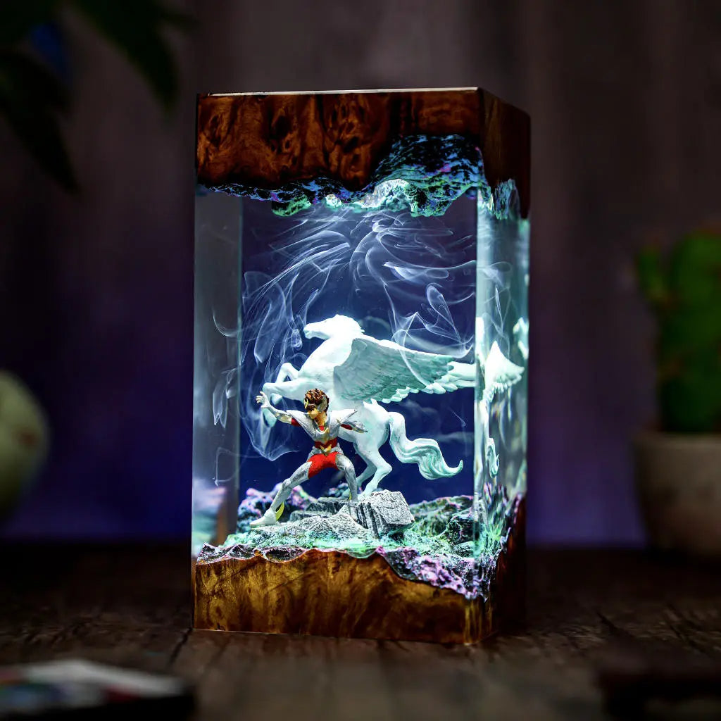 Pegasus Saint Seiya Resin Lamp