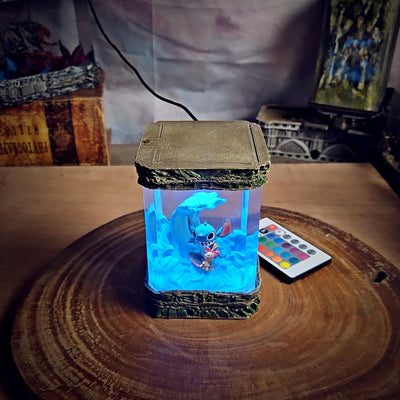 Cute Stitch Resin Lamp