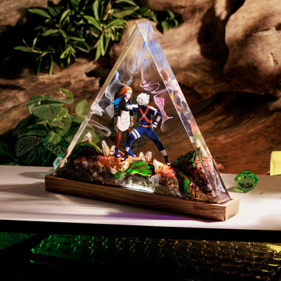 Kakashi vs Rin Naruto Resin Lamp