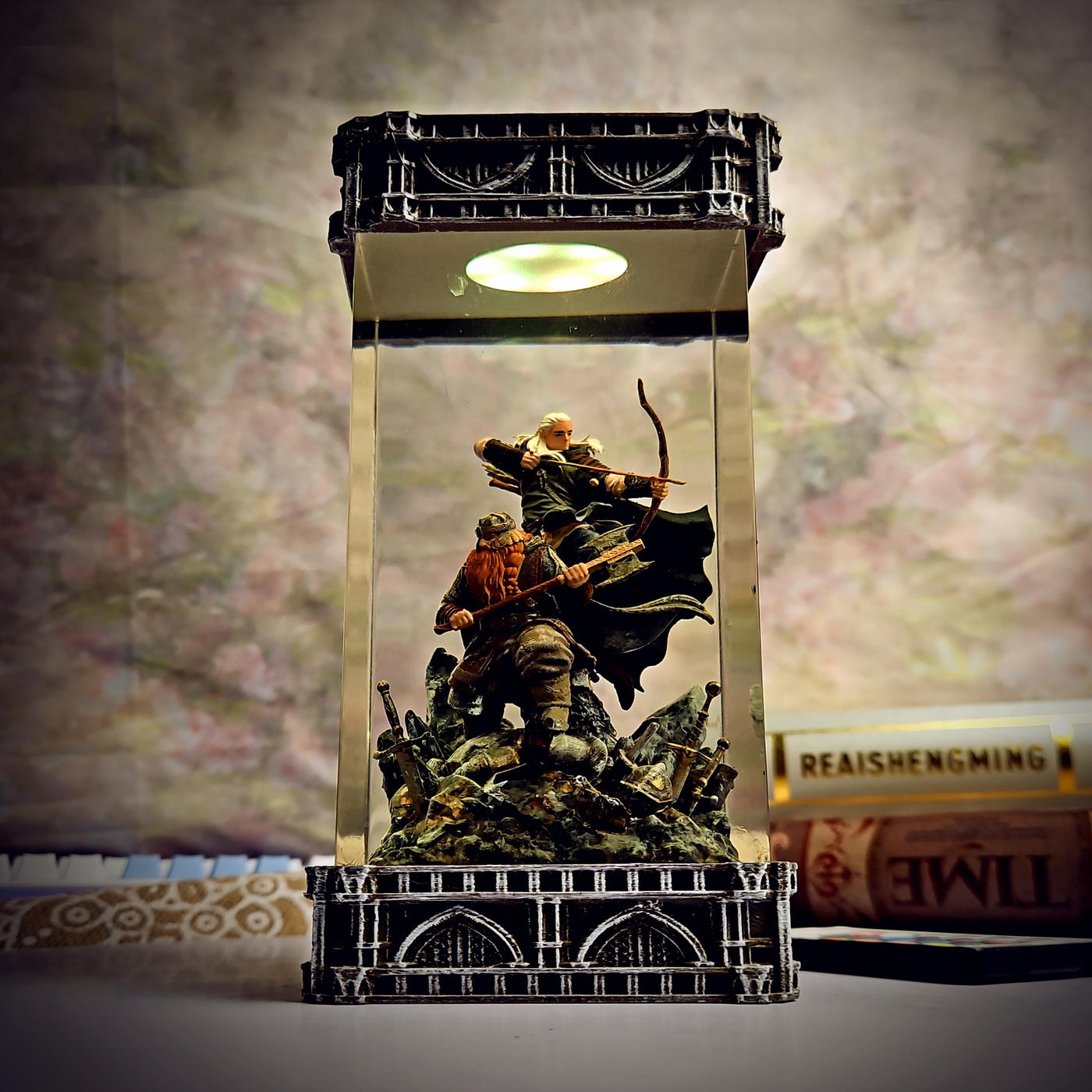 Gimli & Legolas The Lord of the Rings Resin Lamp