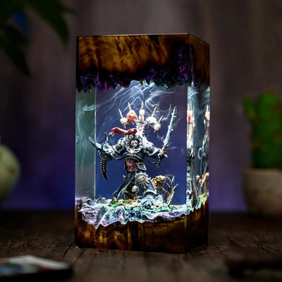 Chaos Space Marines Warhammer Resin Lamp