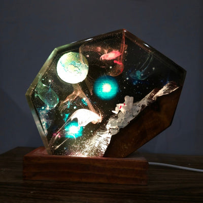 Spaceships in Interstellar Resin Lamp 3