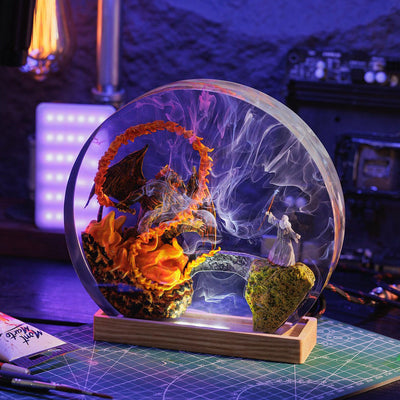 Gandalf vs Balrog Lord of The Rings Resin Lamp