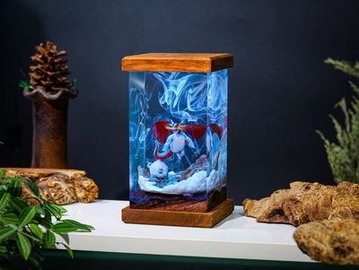 Salamence Pokemon Resin Lamp