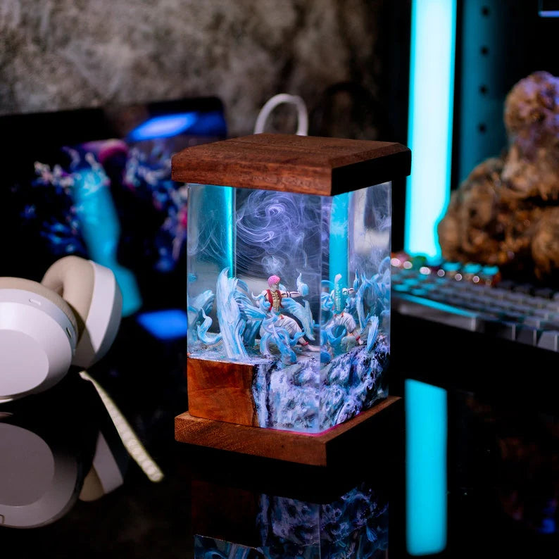 Akaza Demon Slayer Resin Lamp