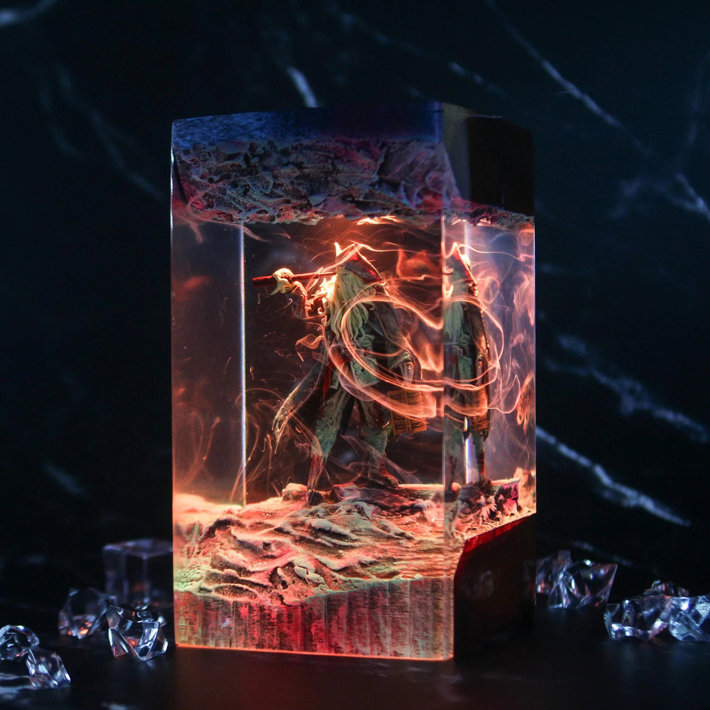 Davy Jones Jack Sparrow Resin Lamp