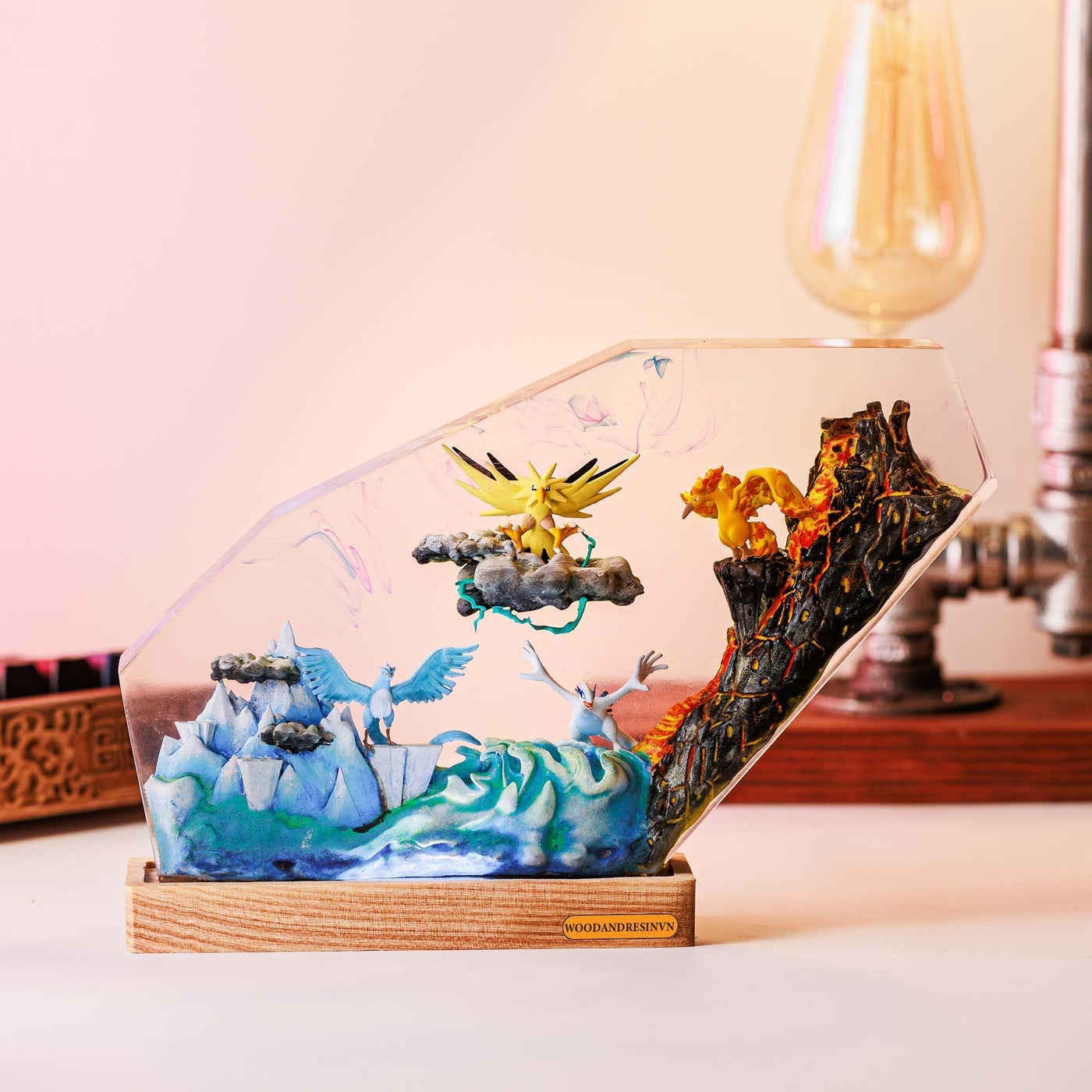 Birds Pokemons Resin Lamp