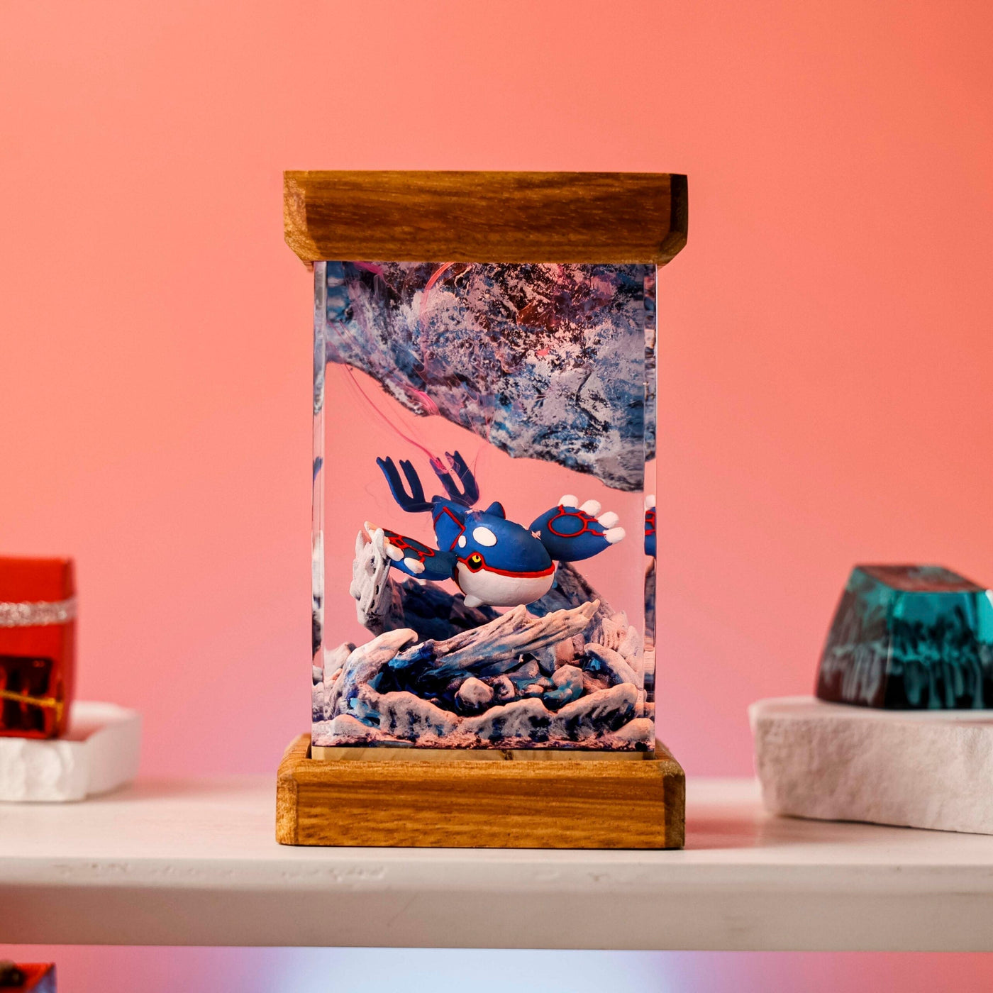 Kyogre Pokemon Resin Diorama Lamp