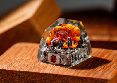 PURPLE YELLOW-TAIL KYUUBI- ARTISAN KEYCAP