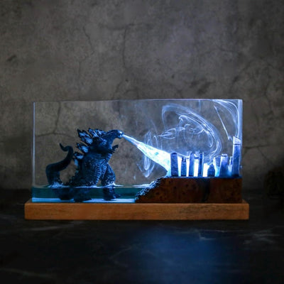 Godzilla Monster King Epoxy Lamp