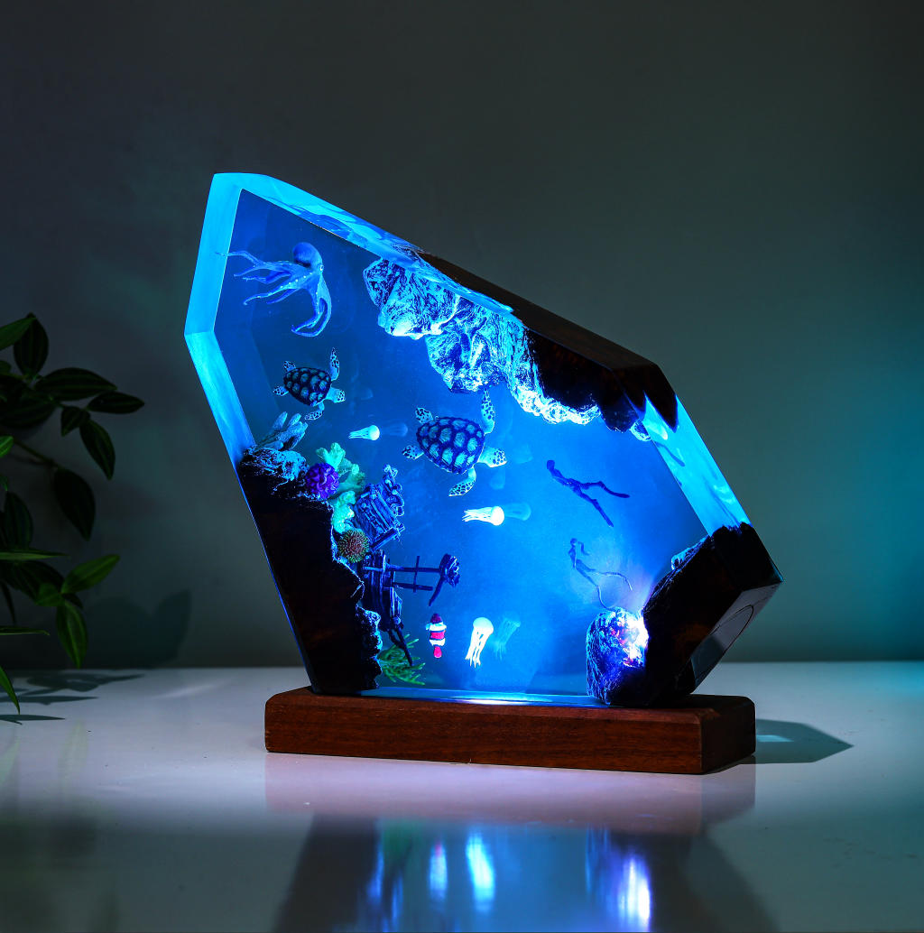 Sea Turtle and Kraken Night Light