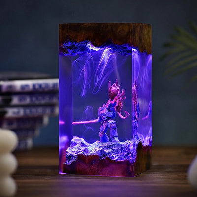 Captain Titus Warhammer 40K Resin Lamp