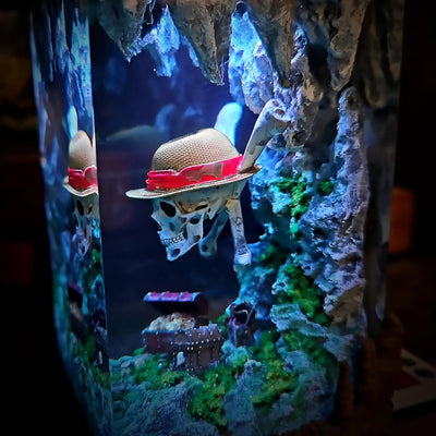 One Piece Skull Resin Lamp