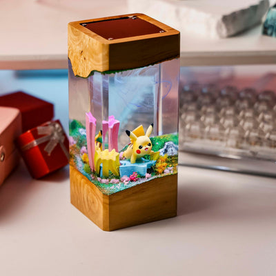 Pikachu Pokemon Resin Diorama Lamp