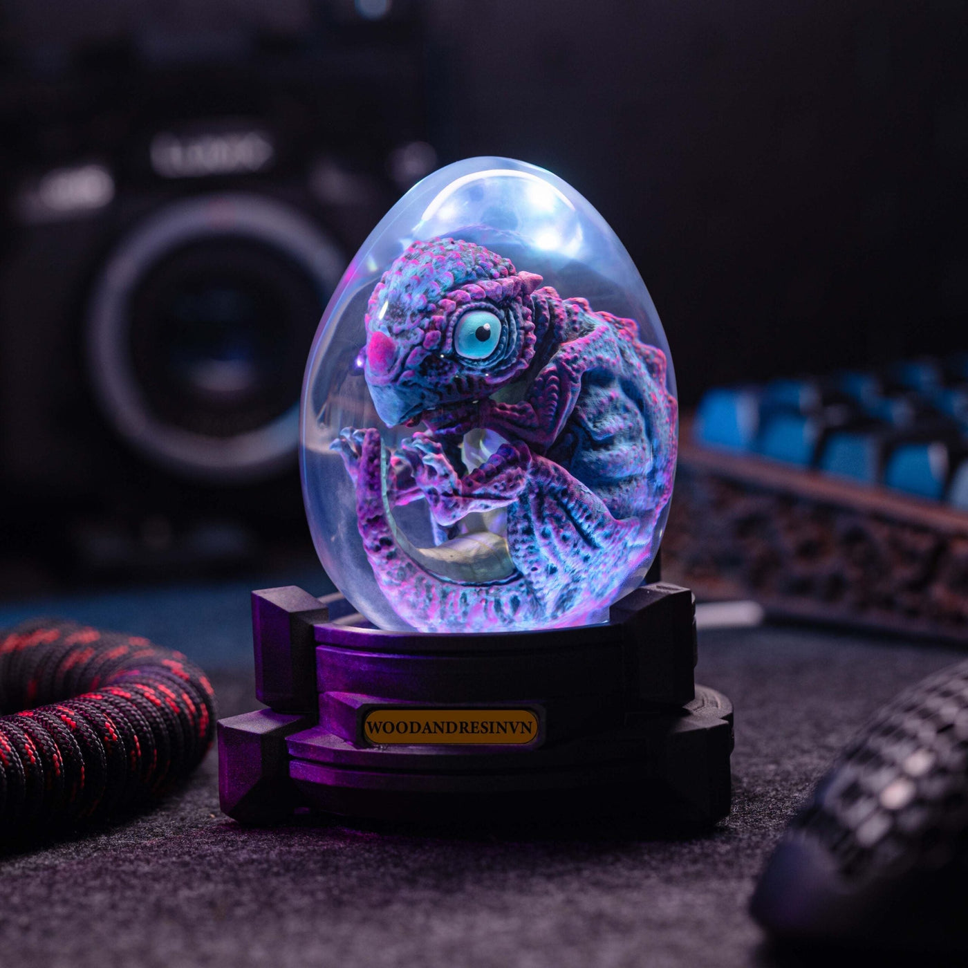 Dinosaur Resin Lamp Egg