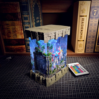 Broken Gundam in Deep Ocean Resin Lamp