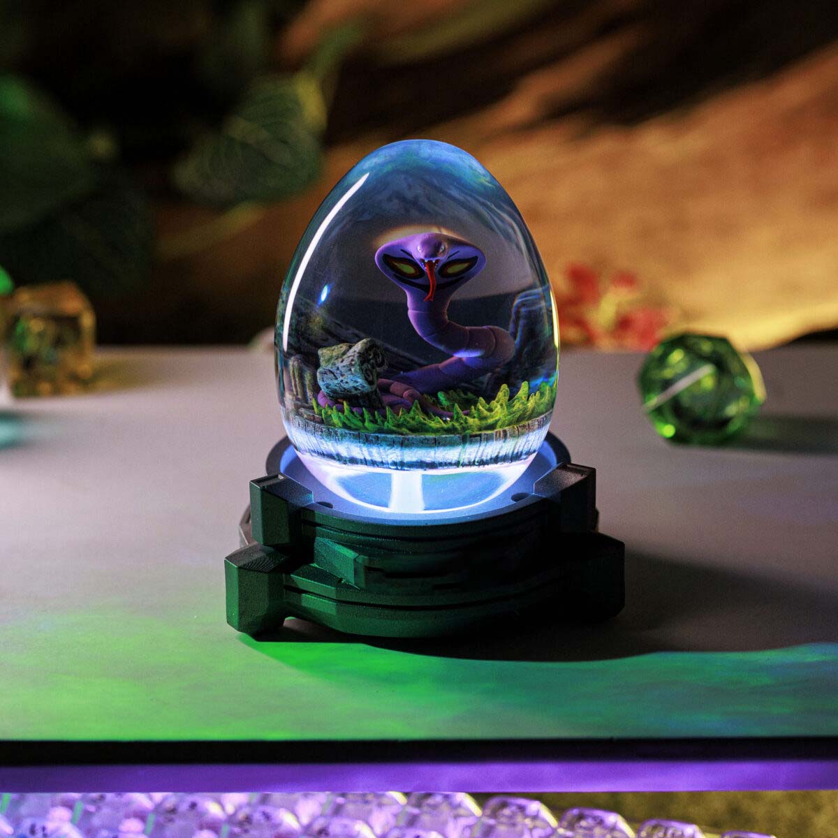 Snake Arbo Resin Lamp Egg