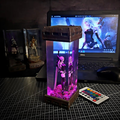 A2 NieR Automata Resin Lamp