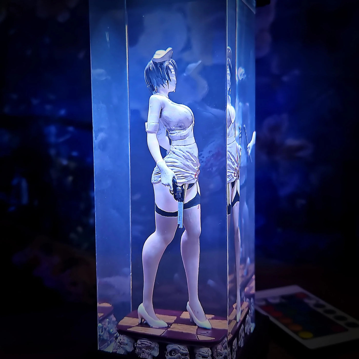 Silent Nurse Horror Resin Lamp