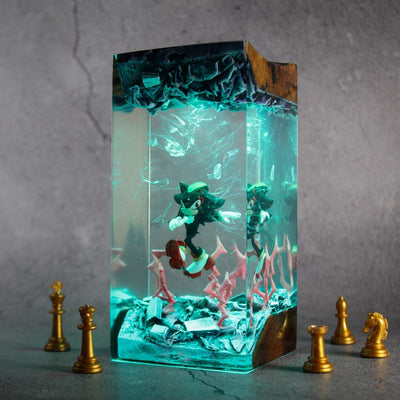 Shadow the hedgehog Resin Lamp