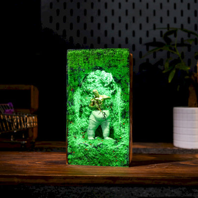 Self-Made Man Statue Epoxy Night Lamp