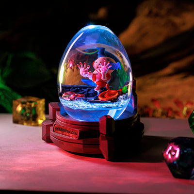 Playful Mr Mine Resin Lamp Egg