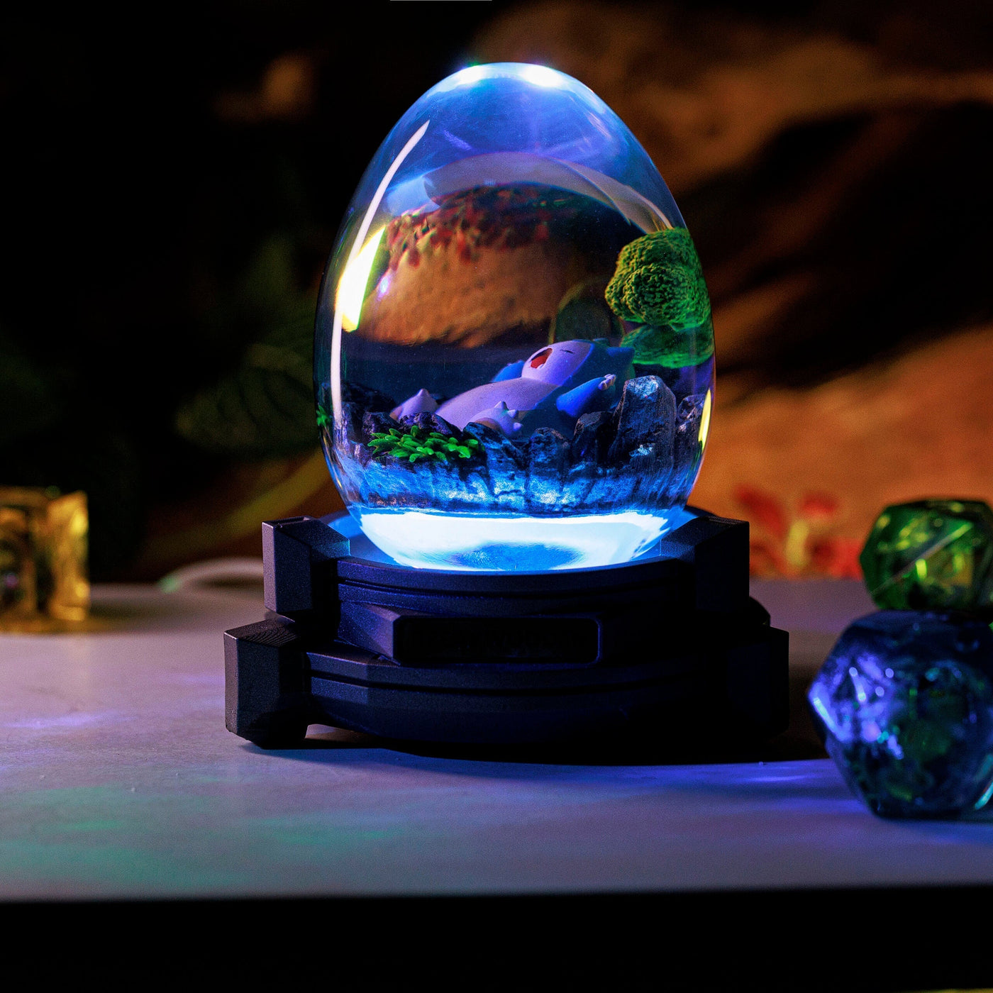 Lazy Snolax Resin Lamp Egg