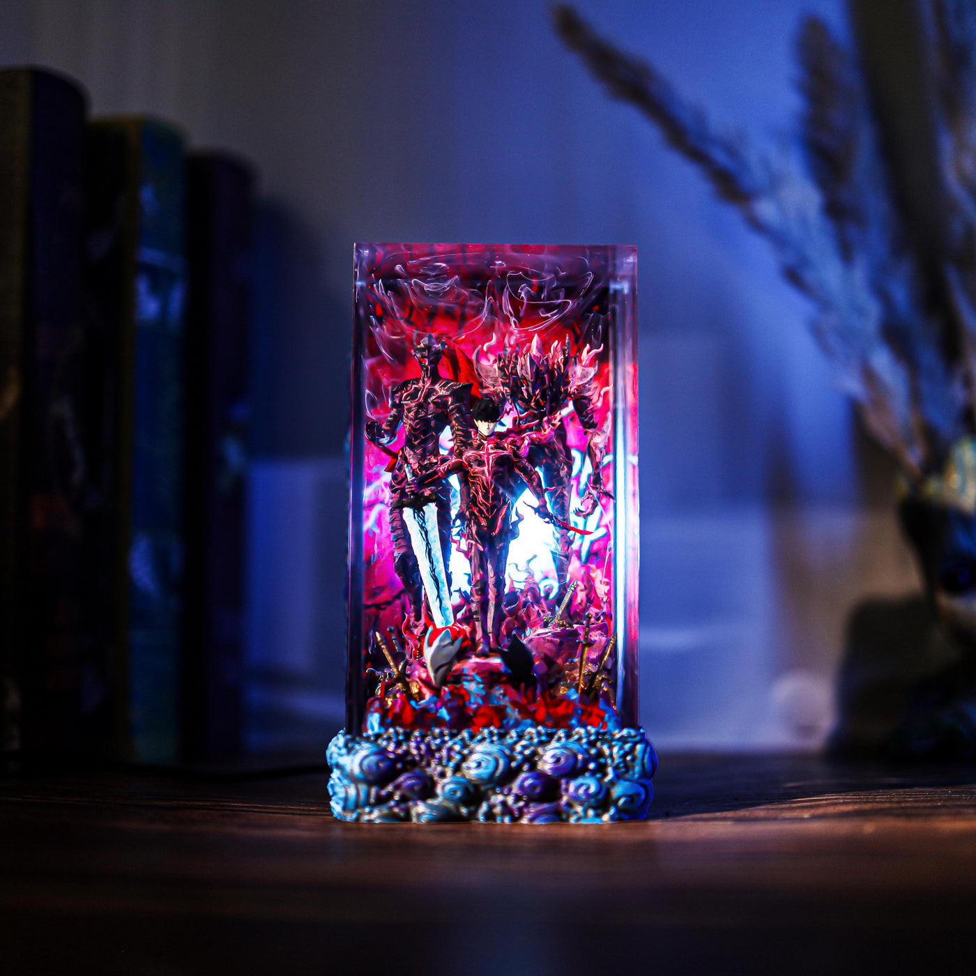 Sung Jinwoo Shadow monarch vs Igris Beru Solo Leveling Resin Lamp