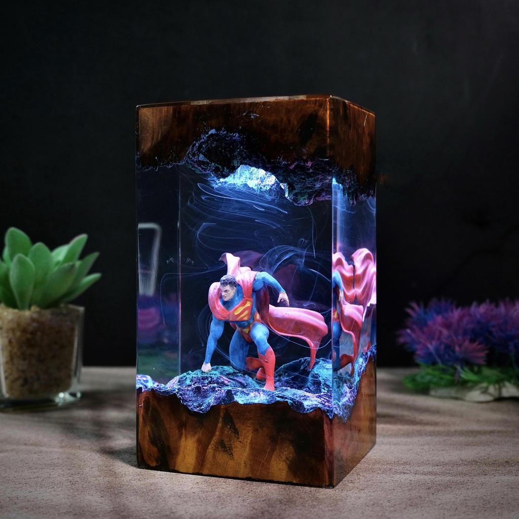 Superman Epoxy Night Light