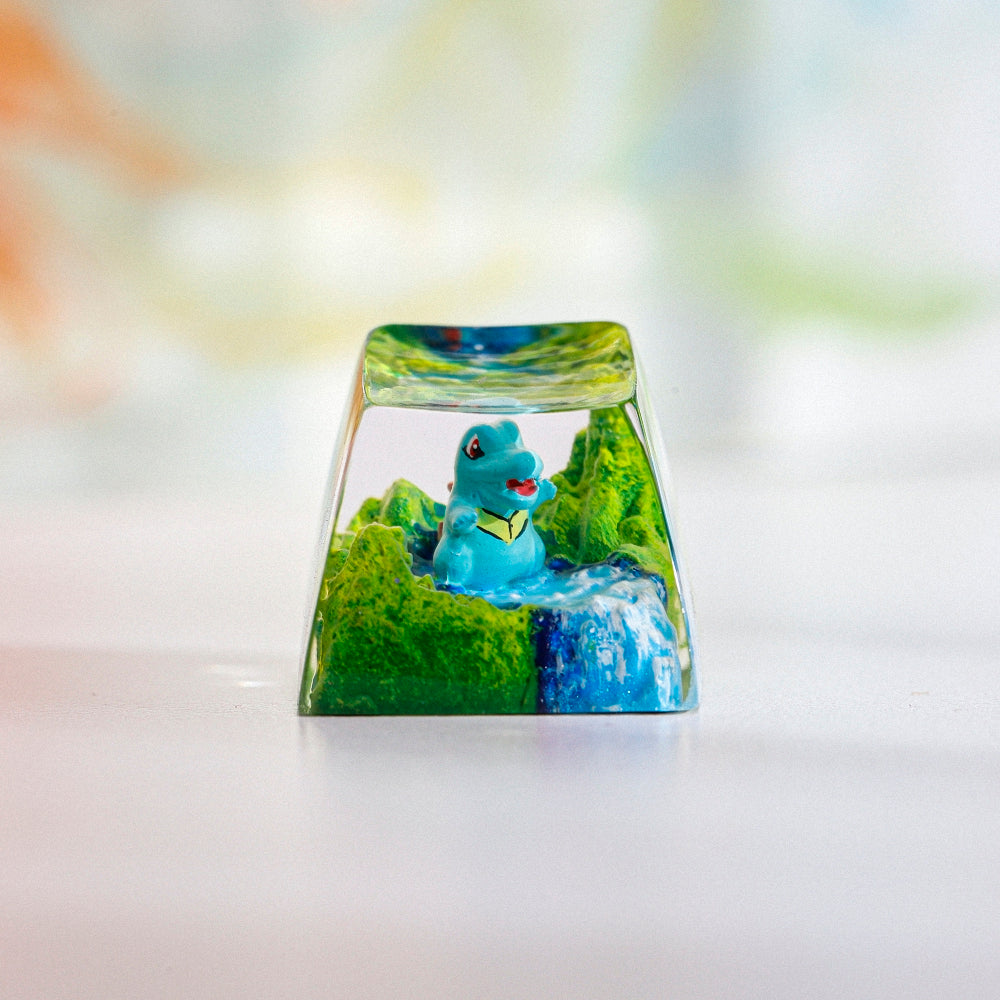 Pokemon - Totodile Artisan Keycap