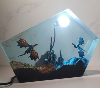 Dragon Resin Lamp 3