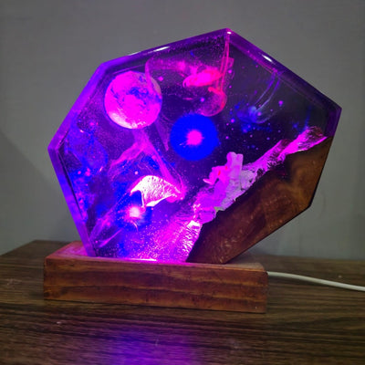 Spaceships in Interstellar Resin Lamp 3