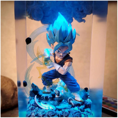 Dragon Ball Gogeta Chibi Resin Lamp