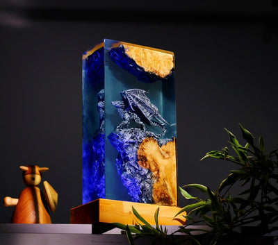 Fourth Wings Dragon Resin Night Light