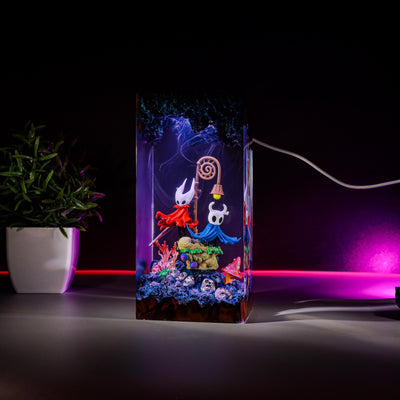 Silksong The Knight & Hornet Hollow Knight Resin Lamp