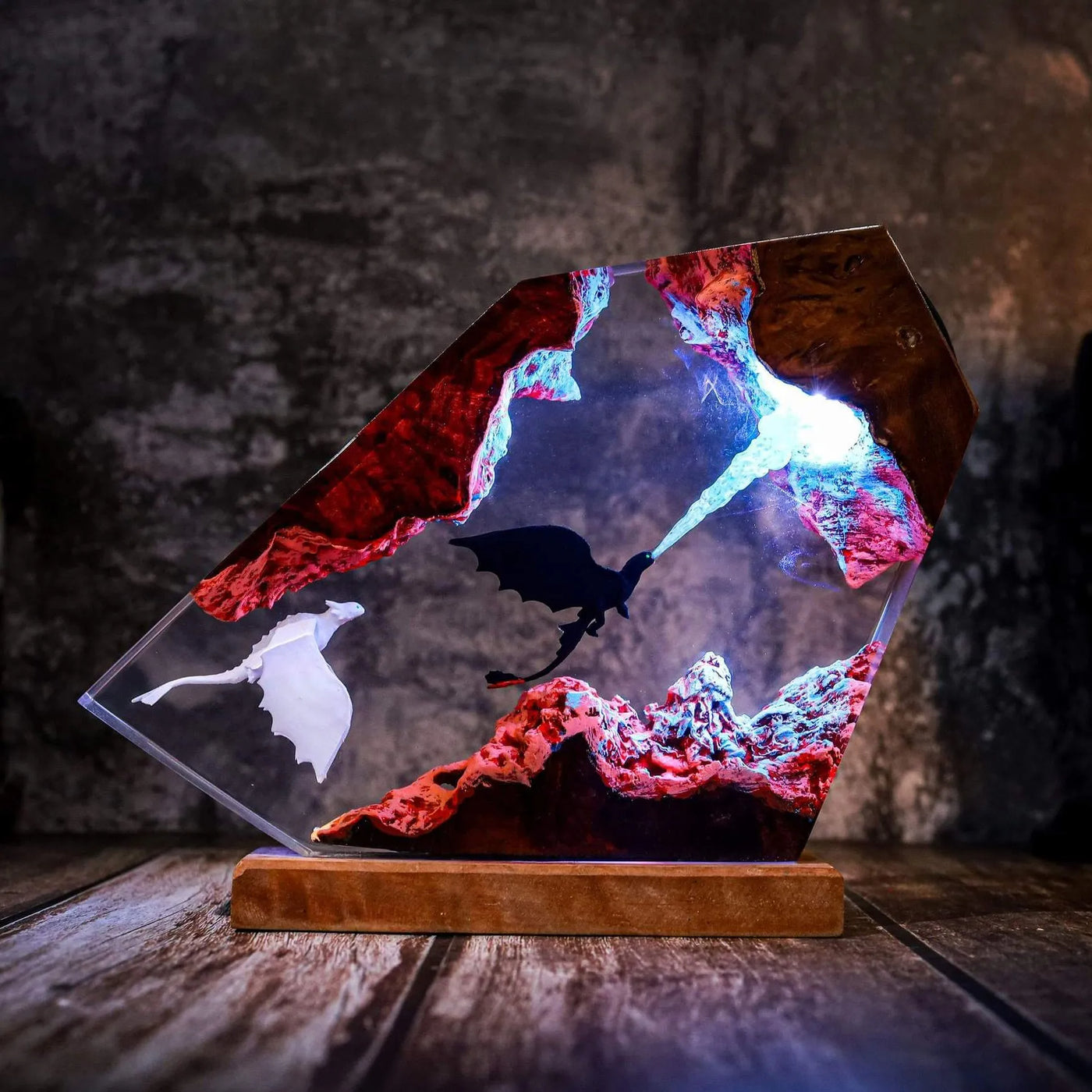 Fire Breathing Toothless Resin Lamp