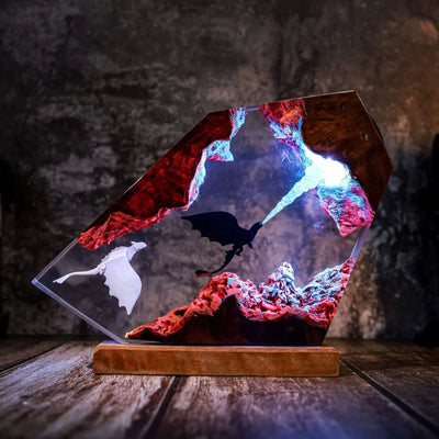 Fire Breathing Toothless Resin Lamp