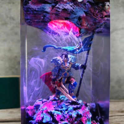 Varian Wrynn Warcraft 3 Resin Lamp