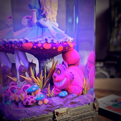 Alice in Wonderland Resin Lamp