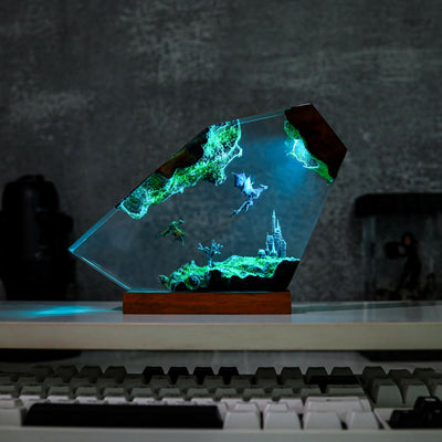 Ice Dragon and Fire Dragon Night Light ver 3