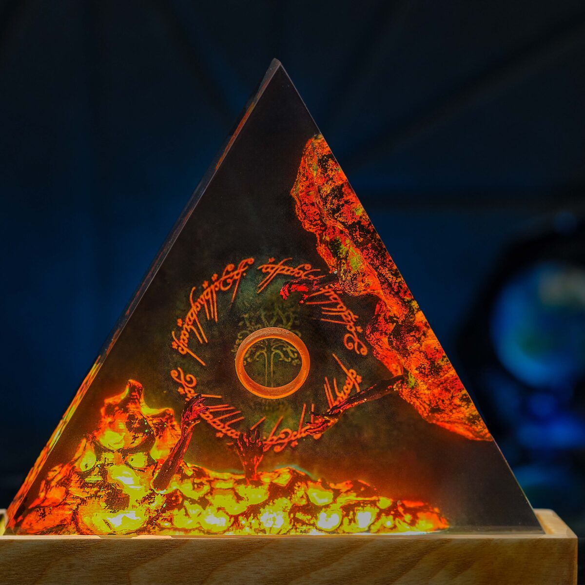 Dark Ring Lord of the Rings Resin Lamp