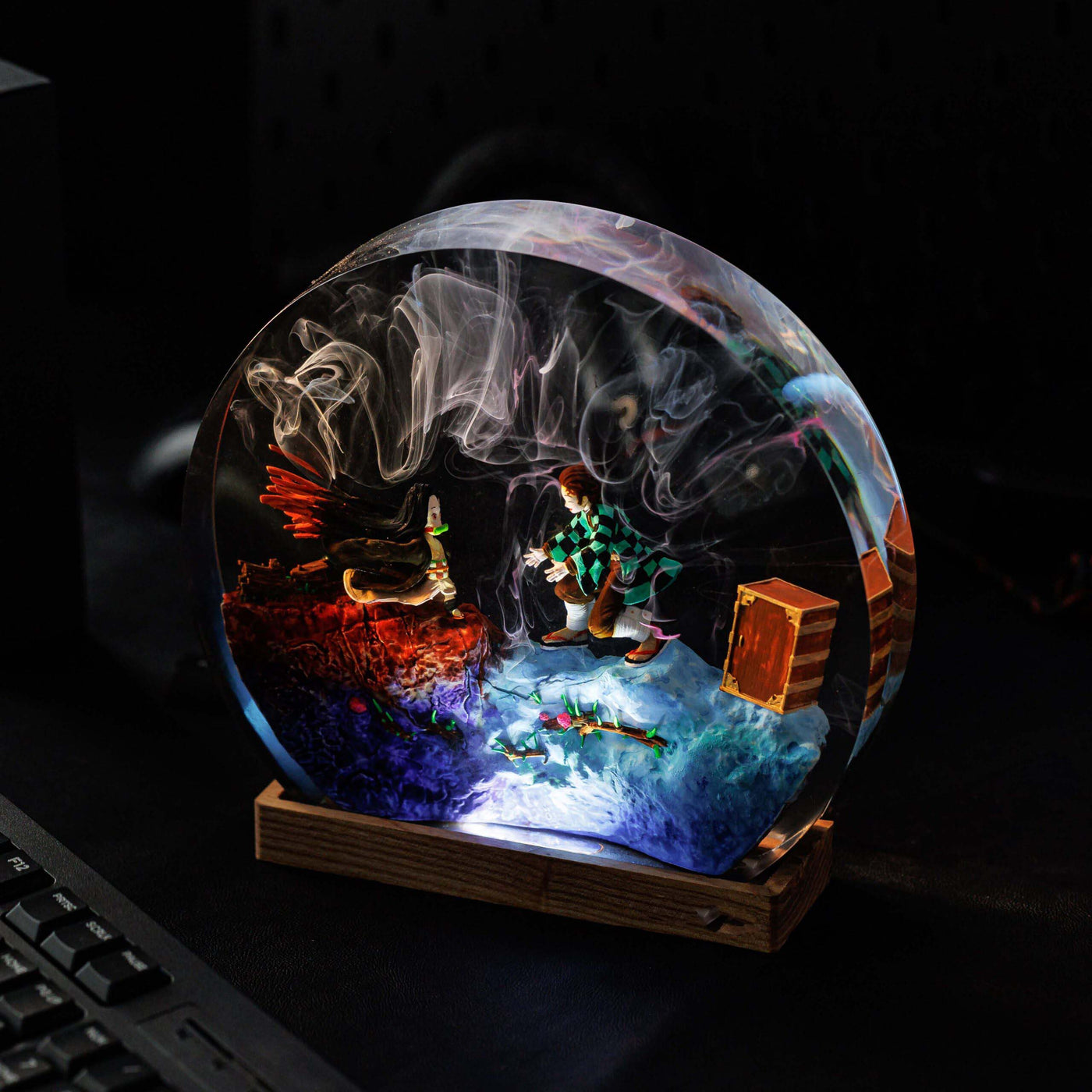 Tanjiro Nezuko Anime Resin Lamp