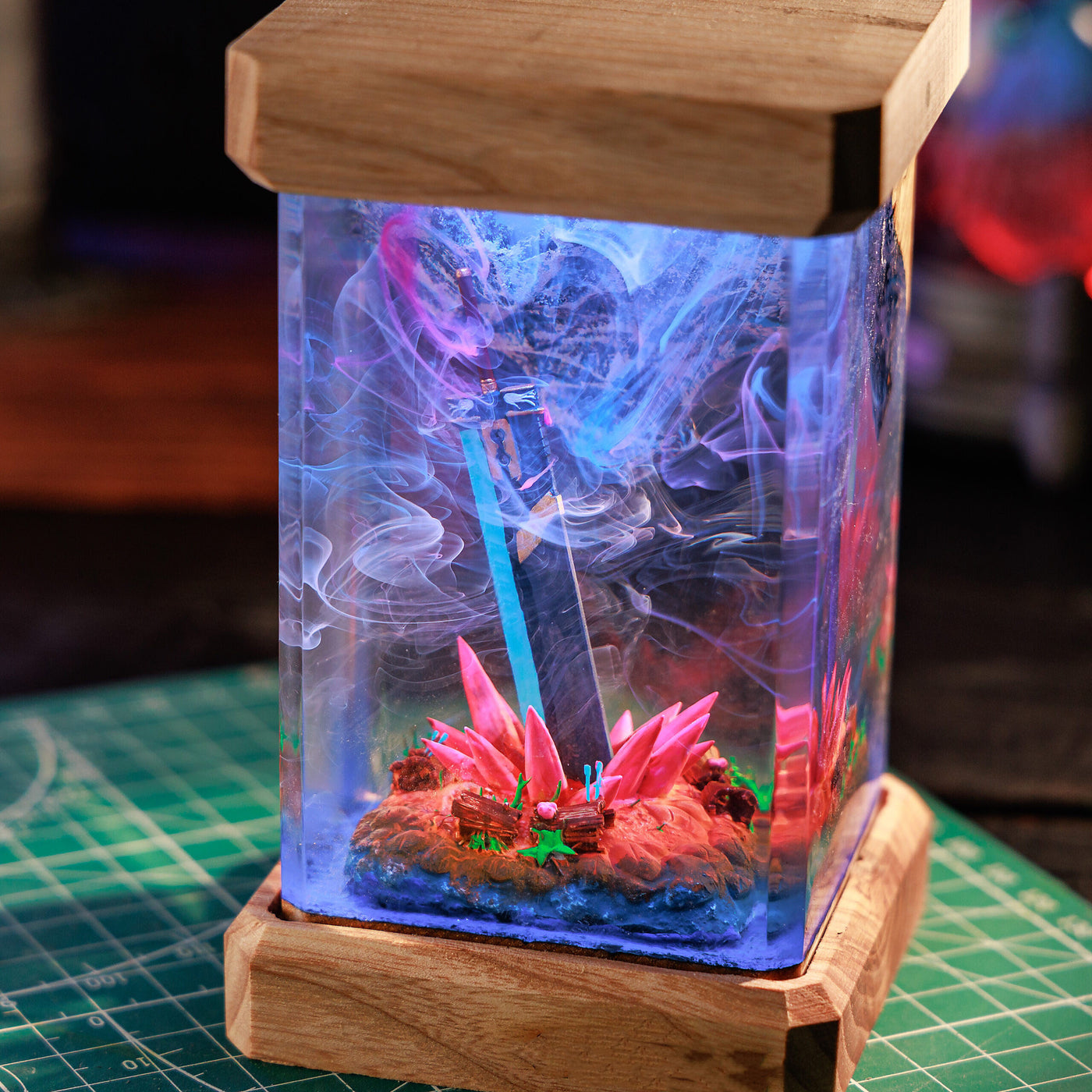 Buster Sword Resin Epoxy lamp