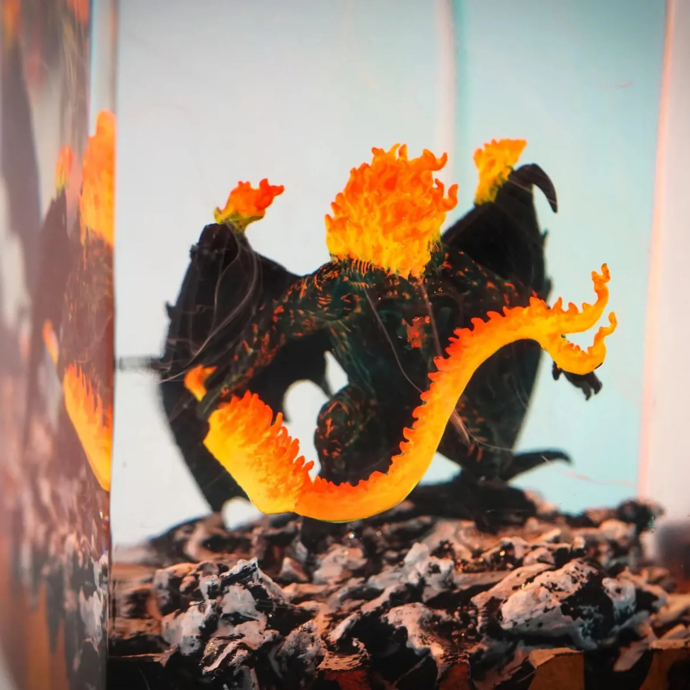 Shadow and Flame Balrog Resin Lamp