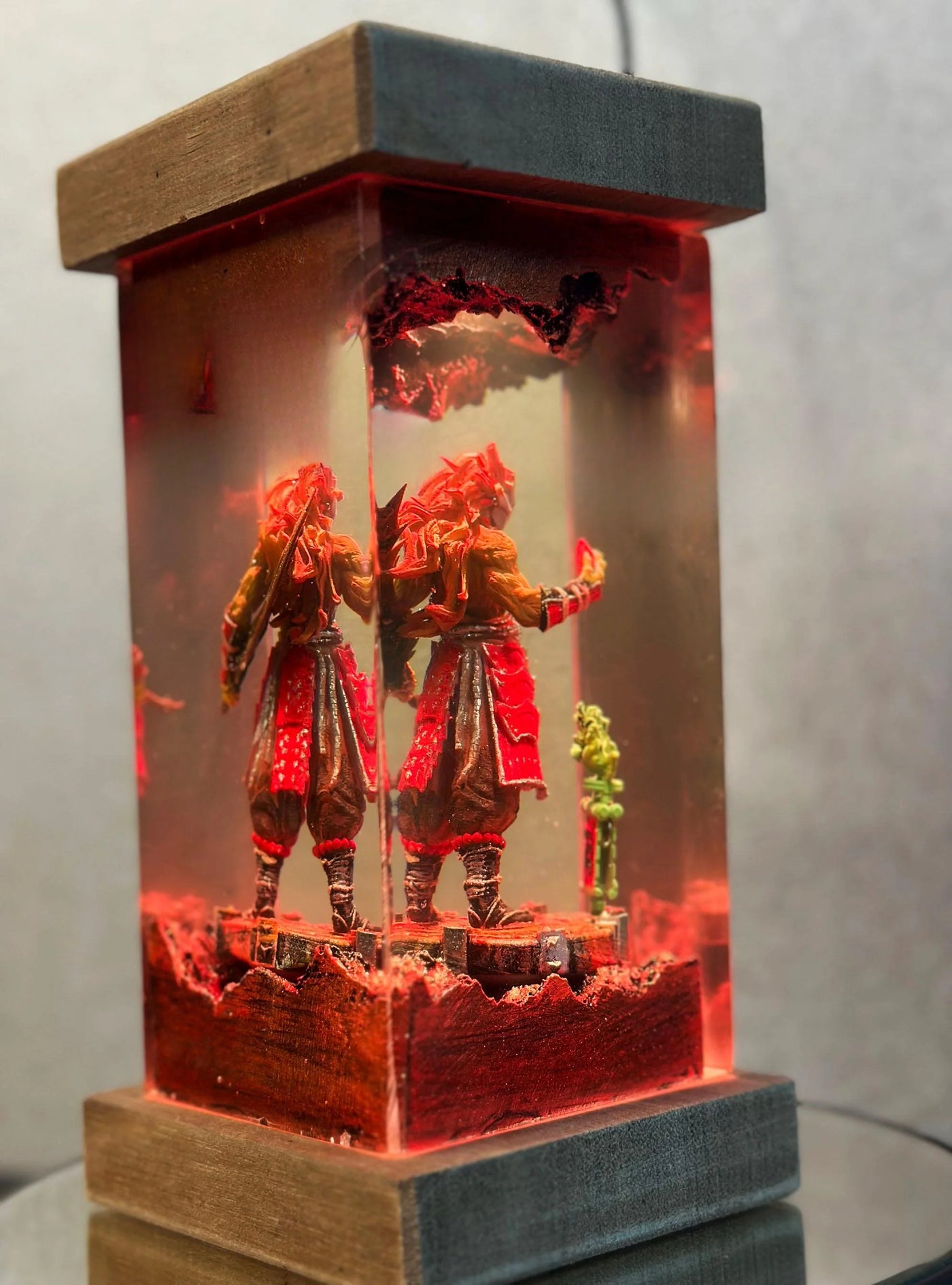 Oni Warrior Japanese Mythology Resin Lamp