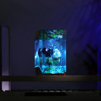 Toothless and Light Fury Resin Lamp Ver 5