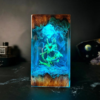 Mega Rayquaza Dragonstorm Resin Lamp