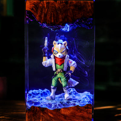 Star Fox Fox McCloud Resin Lamp
