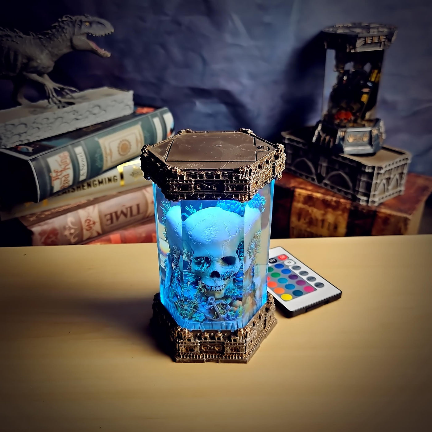Skull Resin Lamp