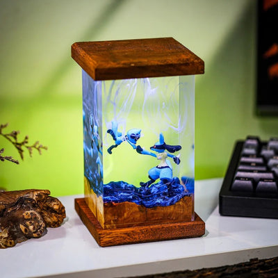 Lucario & Riolu Pokémon Resin Lamp